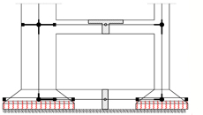 How is the elastic support of a footing simulated? | Fespa structural software